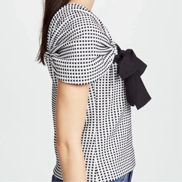 Club Monaco Black & White Gingham Top Size S - Picture 3 of 9